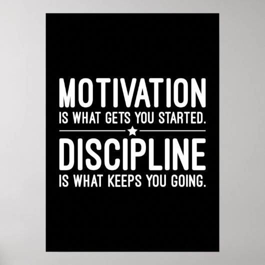 Succes, Hustle, Grind en Gym Motivatie Poster (Voorkant)