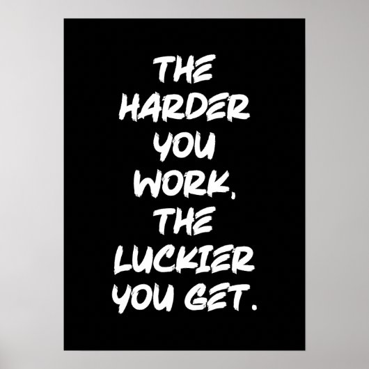 Succes, Hustle, Grind en Gym Motivatie Poster (Voorkant)