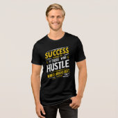 Succes Hustle Motivatie T-shirt Inspiratie & Hustl (Voorkant volledig)