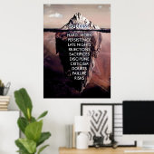 Succes Iceberg Dark Poster (Thuiskantoor)