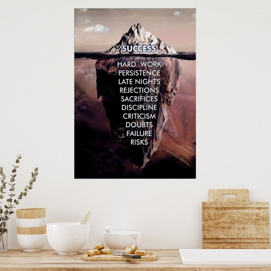 Succes Iceberg Dark Poster (Keuken)