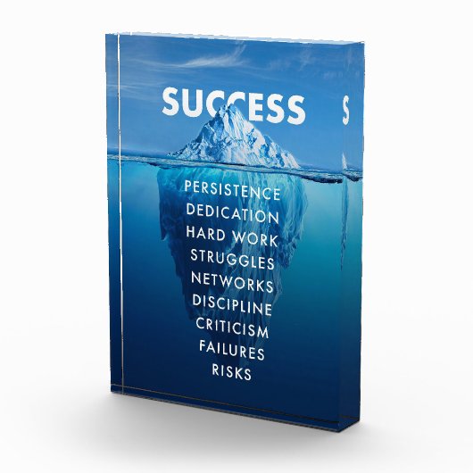 Succes Iceberg hard work Fotoblokken (Rechts)