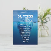 Succes Iceberg hard work Kaart (Staand voorkant)