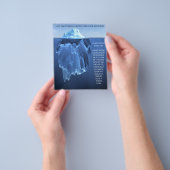 Succes ijsberg - motiveren, inspireren flyer (Hand)