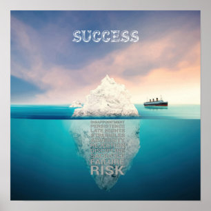 Succes-ijsbergposter Poster