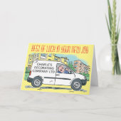 Succes in je nieuwe baan met naam op Van Kaart (Voorkant)