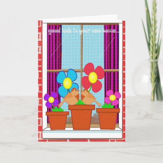 Succes in je nieuwe huis kaart (Voorkant)