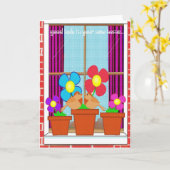 Succes in je nieuwe huis kaart (Gele Bloem)