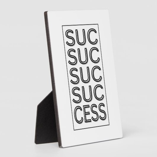 Succes Inspirerend Motivatie bevestiging Fotoplaat (Zijkant)