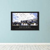 Succes: Inspirerend prijsopgave Canvas Afdruk (Insitu (Houten vloer))