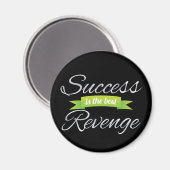 Succes is de beste omzet groen magneet (Voorkant / Achterkant)