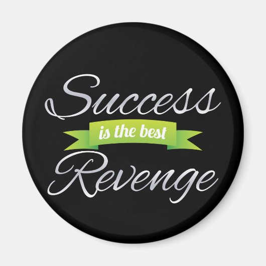 Succes is de beste omzet groen magneet (Voorkant)