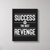 Succes is de beste prijsopgave voor inkomsten canvas afdruk (Voorkant)