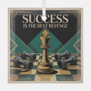 Succes Is De Beste Wraak Glas Ornament