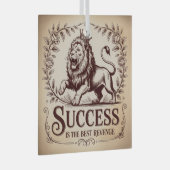 Succes Is De Beste Wraak Glas Ornament (Voorkant Rechts)