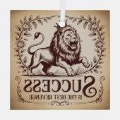 Succes Is De Beste Wraak Glas Ornament (Achterkant)