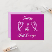 Succes is de Beste Wraak Kaart (Voorkant / Achterkant in situ)