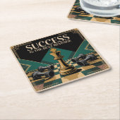 Succes Is De Beste Wraak Kartonnen Onderzetters (Schuin)