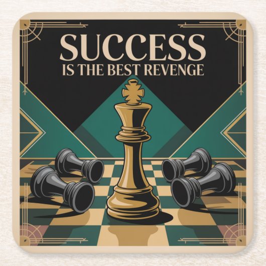 Succes Is De Beste Wraak Kartonnen Onderzetters (Voorkant)