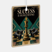 Succes Is De Beste Wraak Metalen Ornament (Voorkant Rechts)