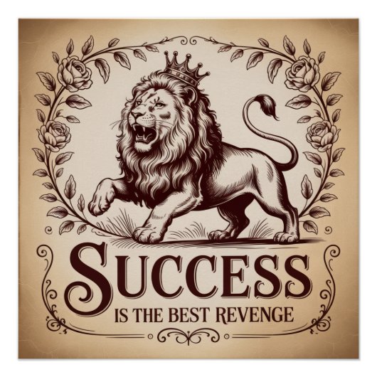 Succes Is De Beste Wraak Perfect Poster (Voorkant)