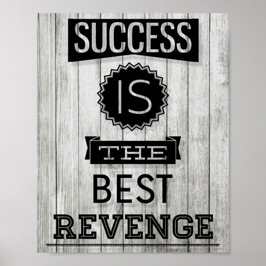 Succes Is De Beste Wraak Poster (Voorkant)