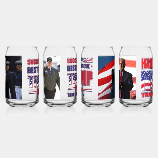 Succes is de beste wraak Trump 2024 Blikvorm Glas (Rechts)