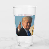 Succes is de beste wraak Trump 2024 Glas (Achterkant)