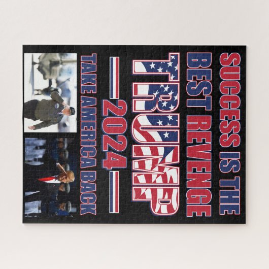 Succes is de beste wraak Trump 2024 Legpuzzel (Horizontaal)