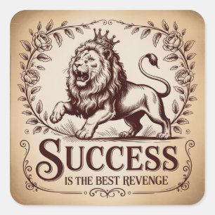 Succes Is De Beste Wraak Vierkante Sticker