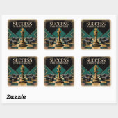 Succes Is De Beste Wraak Vierkante Sticker (Vel)