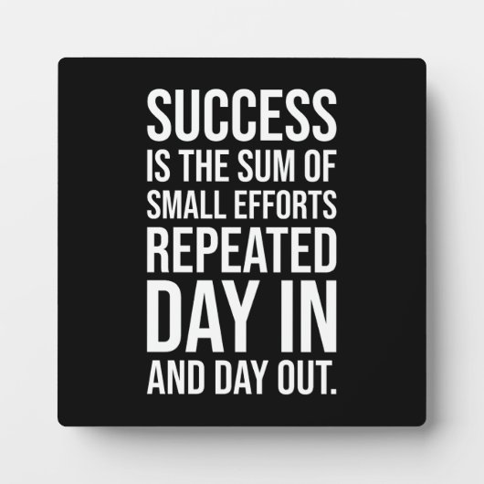 Succes is de som van kleine inspanningen - Gym, Hu Fotoplaat (Voorkant)