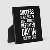 Succes is de som van kleine inspanningen - Gym, Hu Fotoplaat (Voorkant)