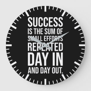 Succes is de som van kleine inspanningen - Gym, Hu Grote Klok