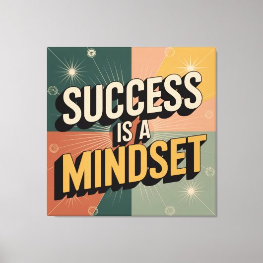 Succes Is Een Mentaliteit Canvas Afdruk (Voorkant)