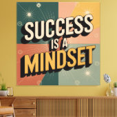 Succes Is Een Mentaliteit Canvas Afdruk (Insitu (Woonkamer))