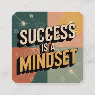 Succes Is Een Mentaliteit Informatiekaartje