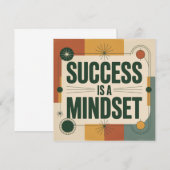 Succes Is Een Mentaliteit Kaart (Voorkant / Achterkant)