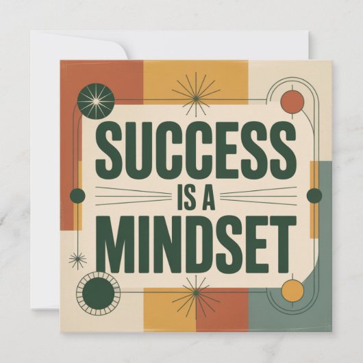 Succes Is Een Mentaliteit Kaart (Voorkant)