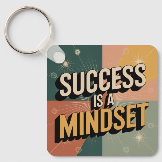 Succes Is Een Mentaliteit Sleutelhanger (Voorkant)
