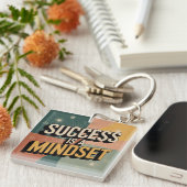 Succes Is Een Mentaliteit Sleutelhanger (Voorkant Rechts)