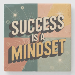 Succes Is Een Mentaliteit Stenen Onderzetter