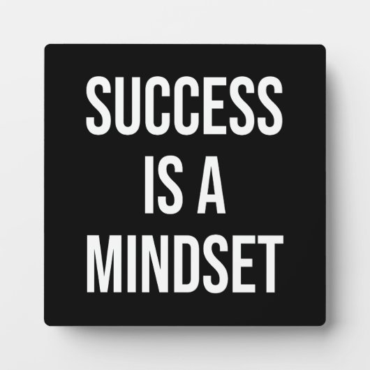Succes is een mindset - Motivatie Fotoplaat (Voorkant)