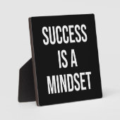 Succes is een mindset - Motivatie Fotoplaat (Voorkant)