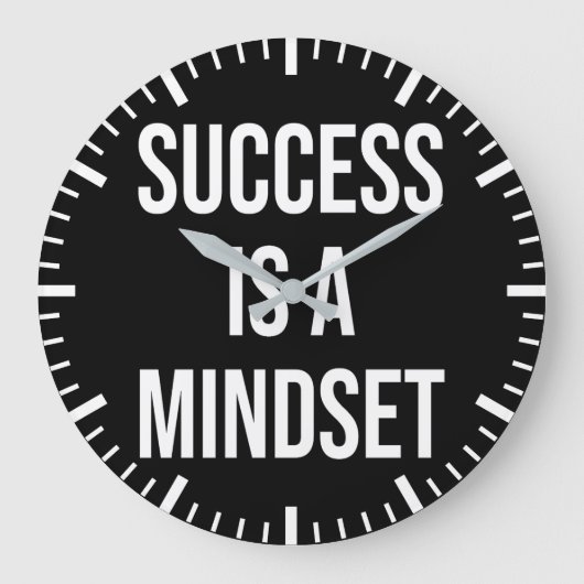 Succes is een mindset - Motivatie Grote Klok (Voorkant)