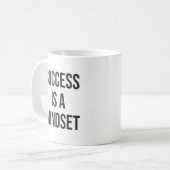 Succes is een mindset - Motivatie Koffiemok (Voorkant links)
