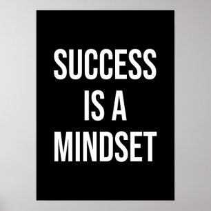 Succes is een mindset - Motivatie Poster
