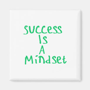 Succes is een mindset Sticker Magneet