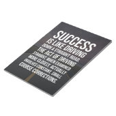 Succes Is Een Rechte Weg Notitieblok (Schuin)