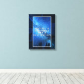 Succes is een reis canvas afdruk (Insitu (Houten vloer))